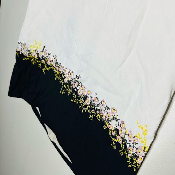 Giambattista Valli Short Sleeve Daisy Print Floral Lace Sheath Dress Size XS - Picture 13 of 14